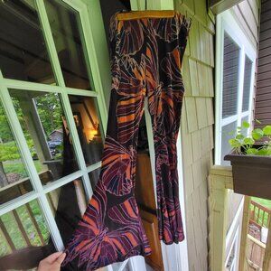 Free People velvet butterfly flares